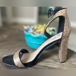 Mix No. 6 Rose Gold & Black Metallic Heels